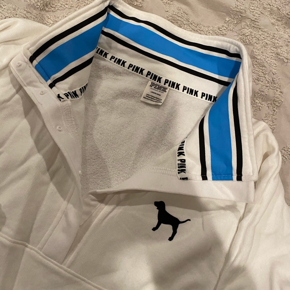 Pink Snap Up Sweatshirt
